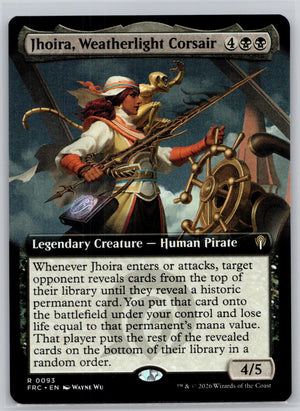 Jhoira, Weatherlight Corsair (Extended Art) Commander: Reality Fracture M:TG NM