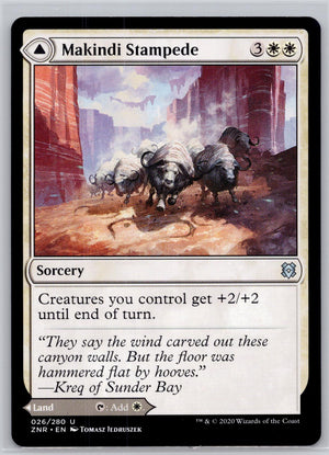 Makindi Stampede Zendikar Rising Magic: The Gathering Near Mint
