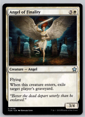 Angel of Finality Foundations Magic: The Gathering Near Mint