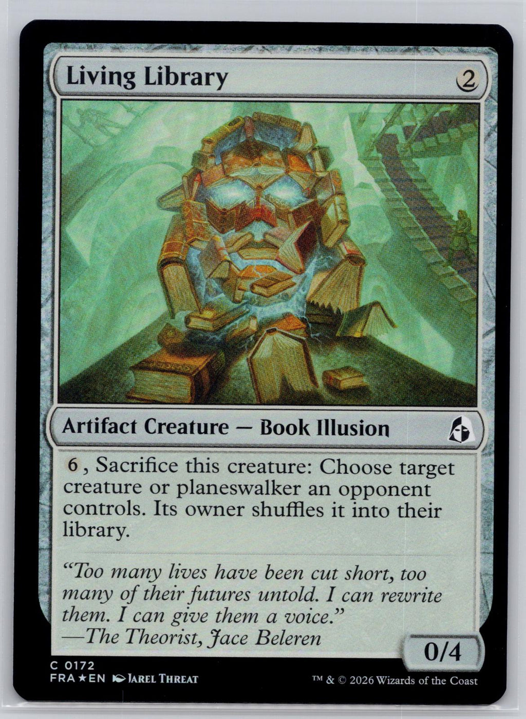 Living Library Reality Fracture Magic: The Gathering Foil Near Mint