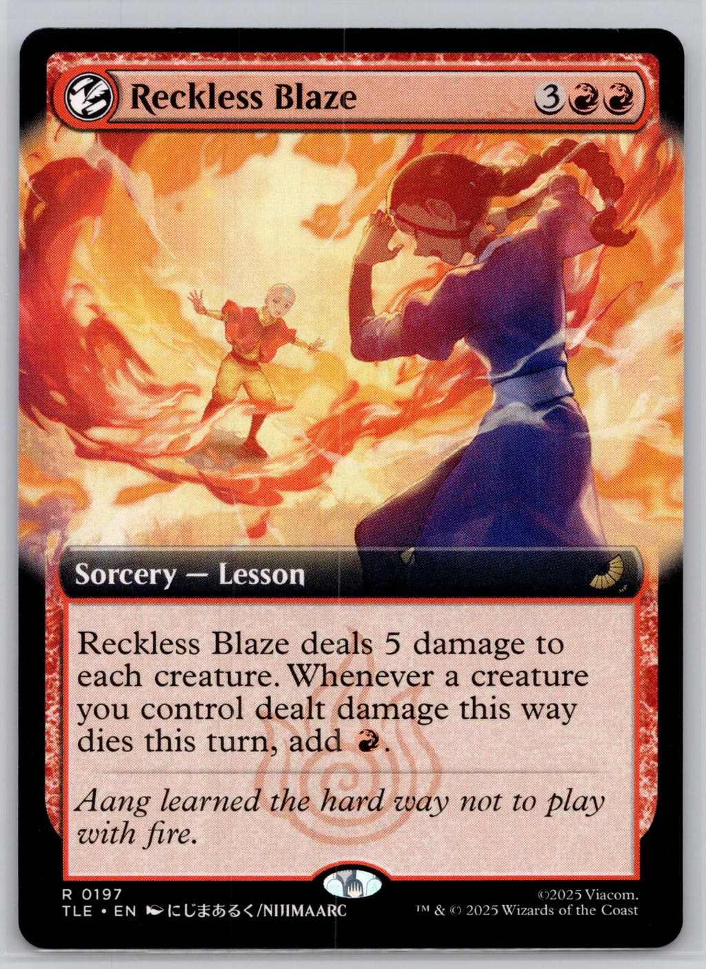 Reckless Blaze (Extended Art) Avatar: The Last Airbender: Eternal-Legal M:TG NM