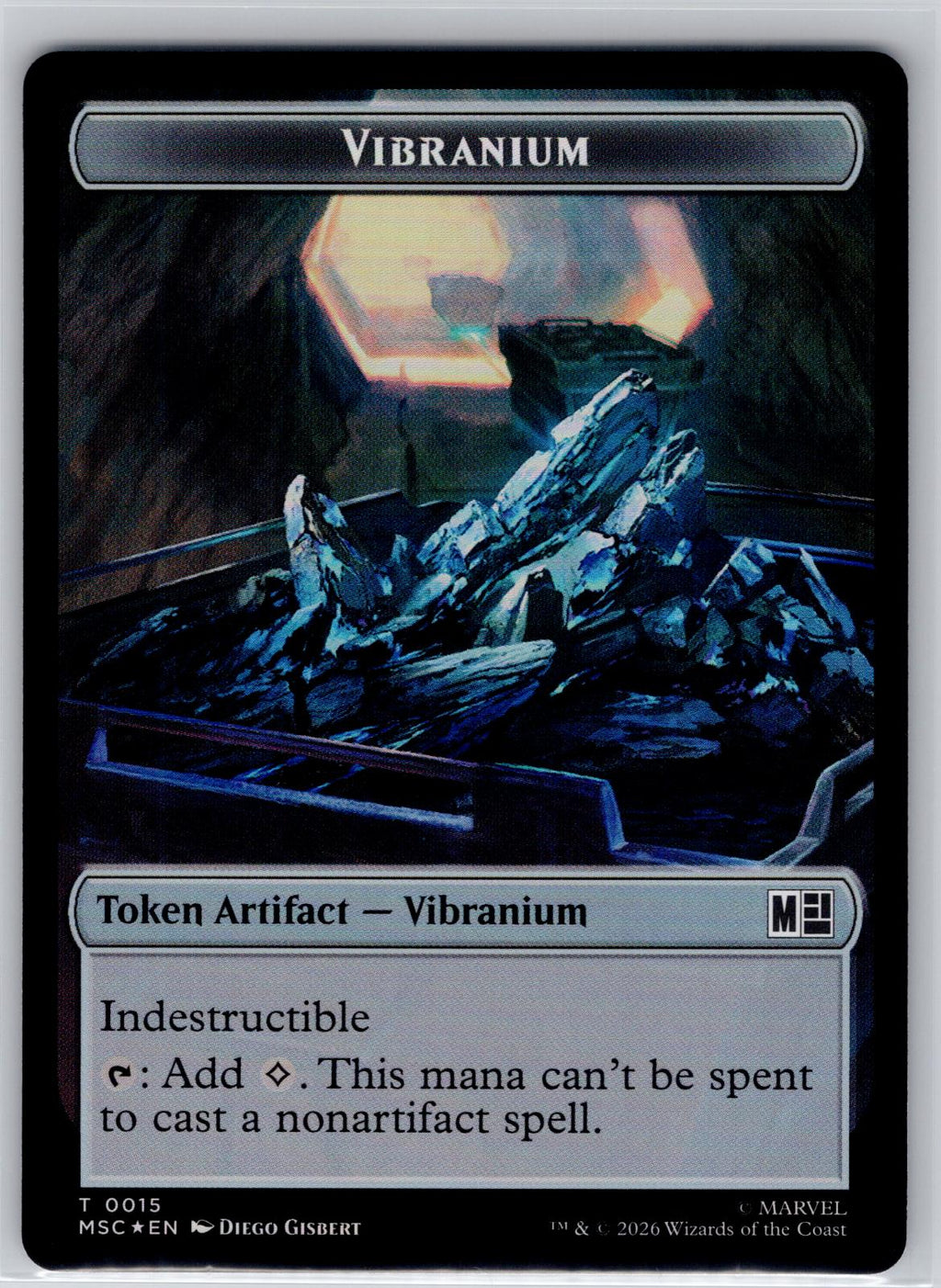 Ox // Vibranium Double-Sided Token Commander: Marvel Super Heroes M:TG Foil NM