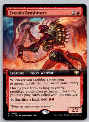 Evendo Brushrazer (Extended Art) Commander: Edge of Eternities M:TG NM