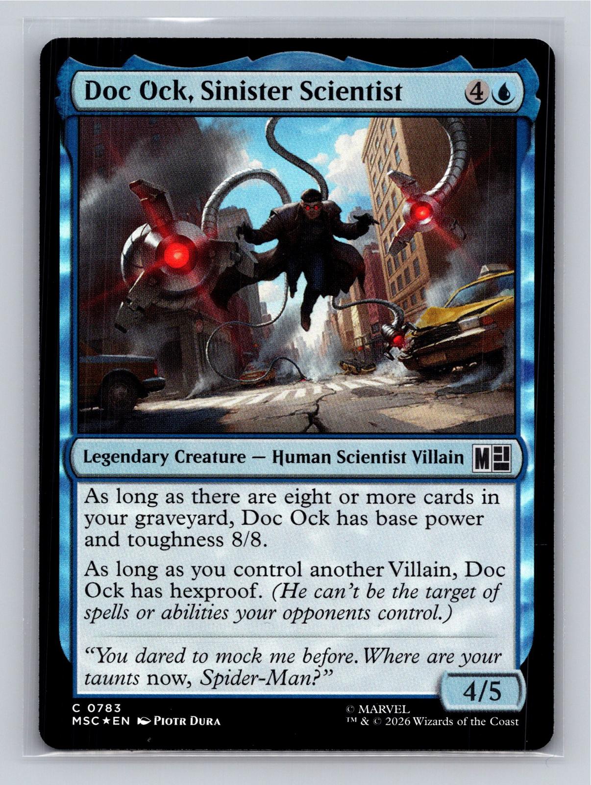 Doc Ock, Sinister Scientist Commander: Marvel Super Heroes MtG Foil NM