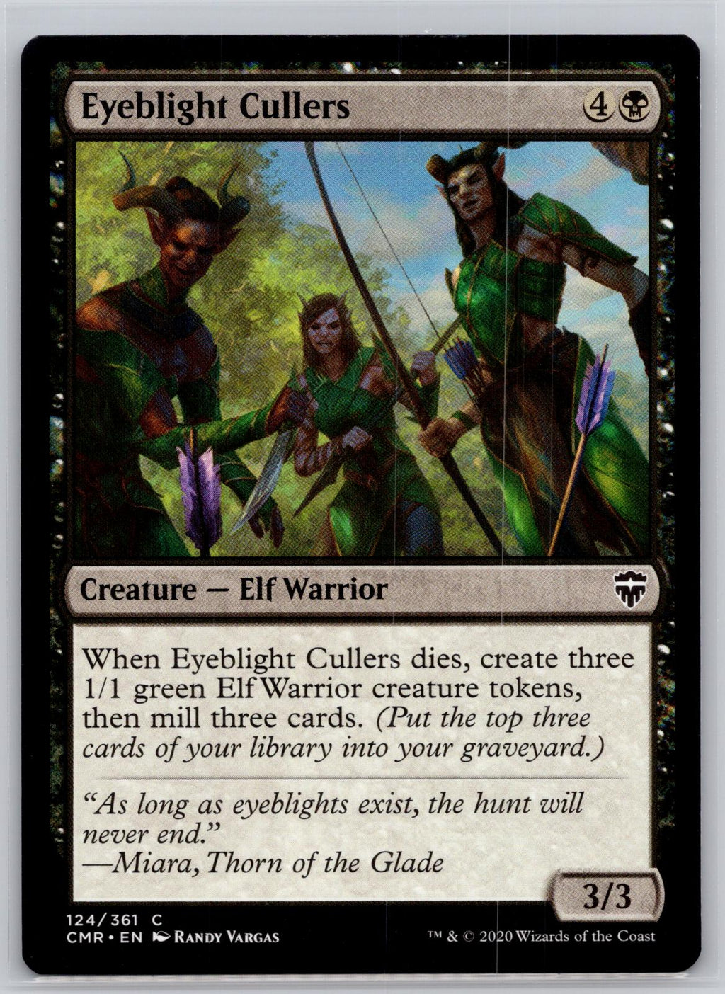 Eyeblight Cullers Commander Legends Magic: The Gathering Near Mint