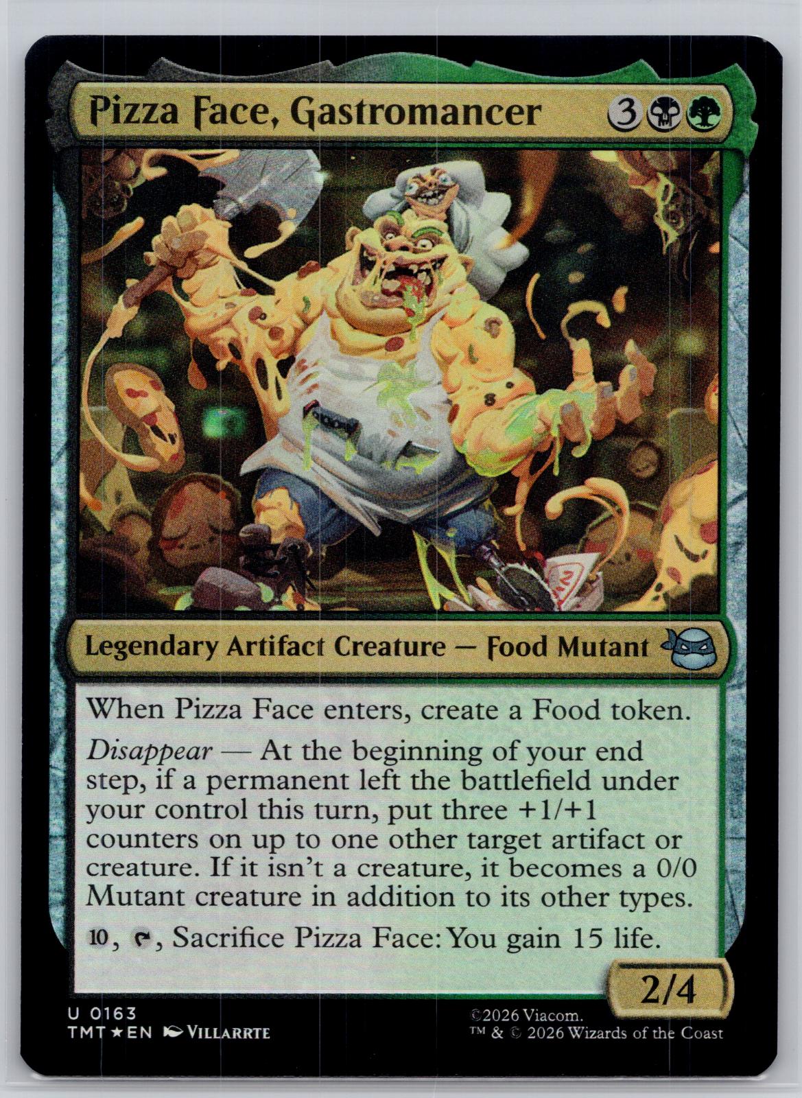 Pizza Face, Gastromancer Teenage Mutant Ninja Turtles M:TG Foil NM