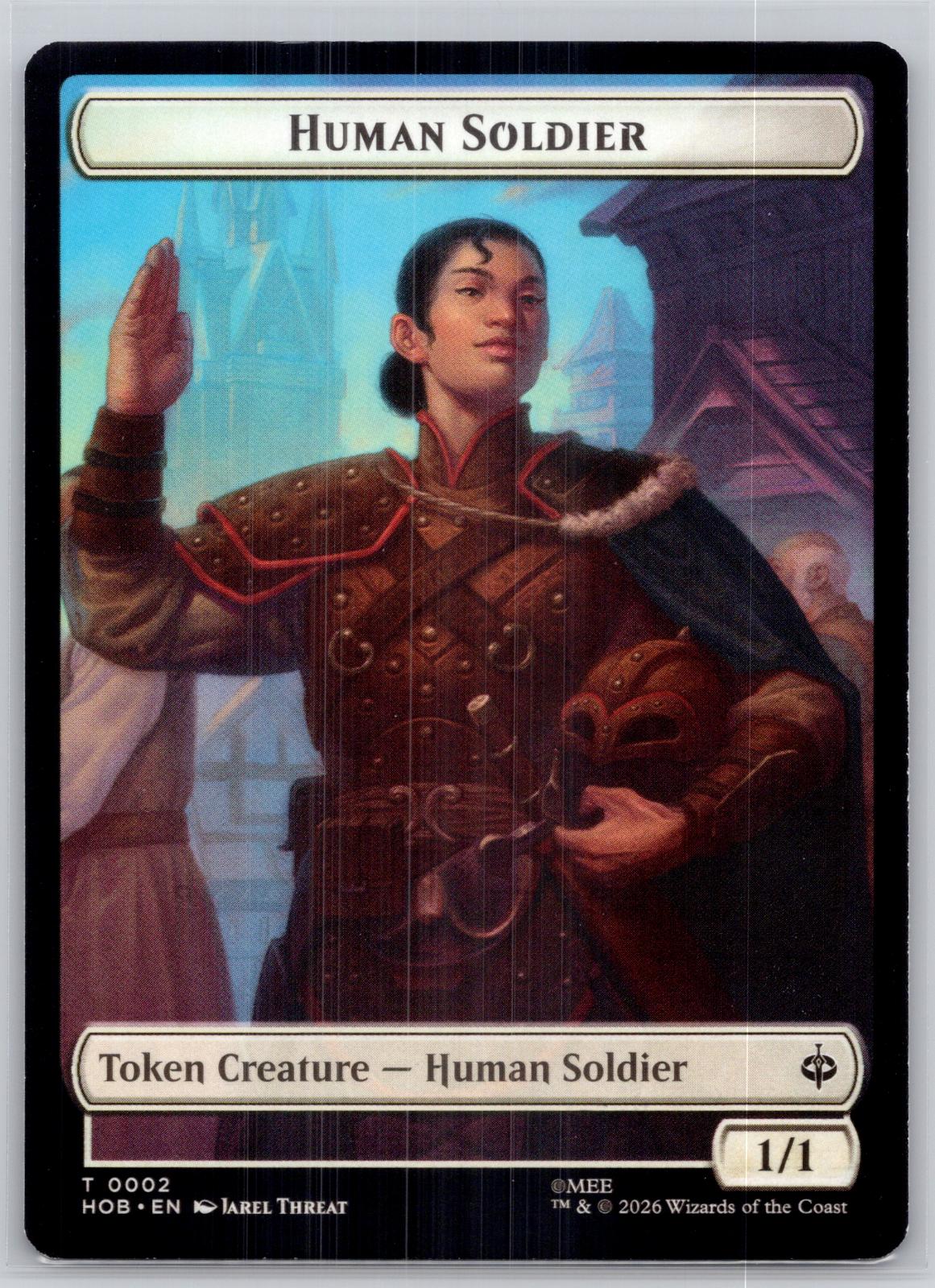 Human Soldier // On An Adventure Double-Sided Token The Hobbit M:TG NM