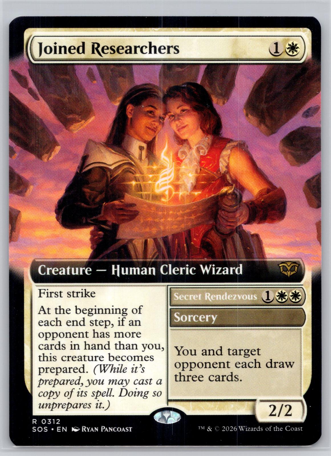 Joined Researchers (Extended Art) Secrets of Strixhaven Magic: The Gathering NM