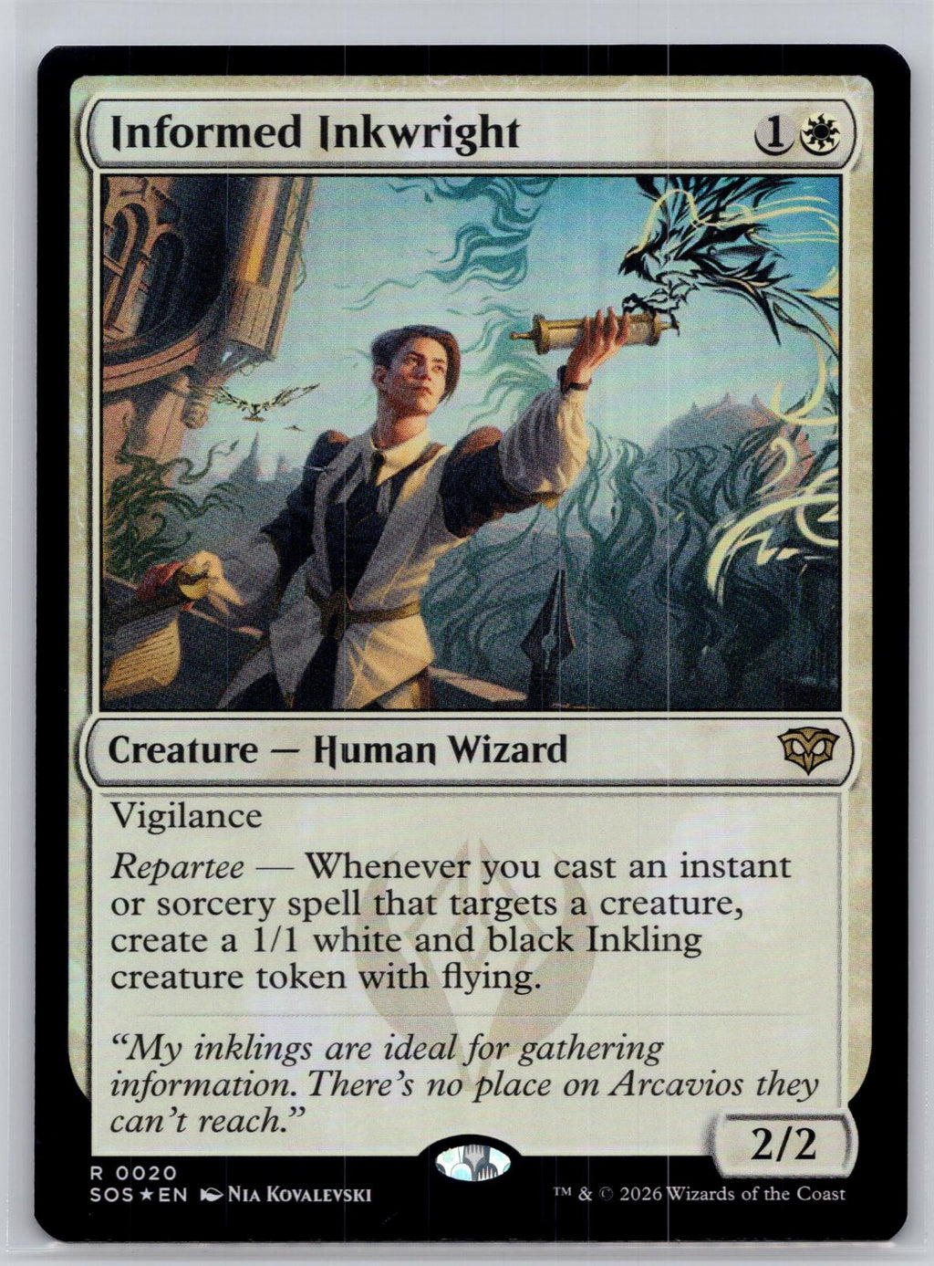 Informed Inkwright Secrets of Strixhaven Magic: The Gathering Foil Near Mint