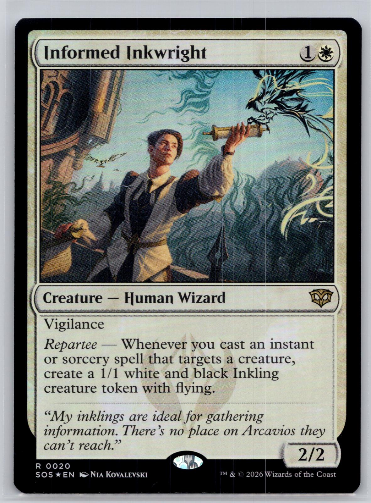 Informed Inkwright Secrets of Strixhaven Magic: The Gathering Foil Near Mint