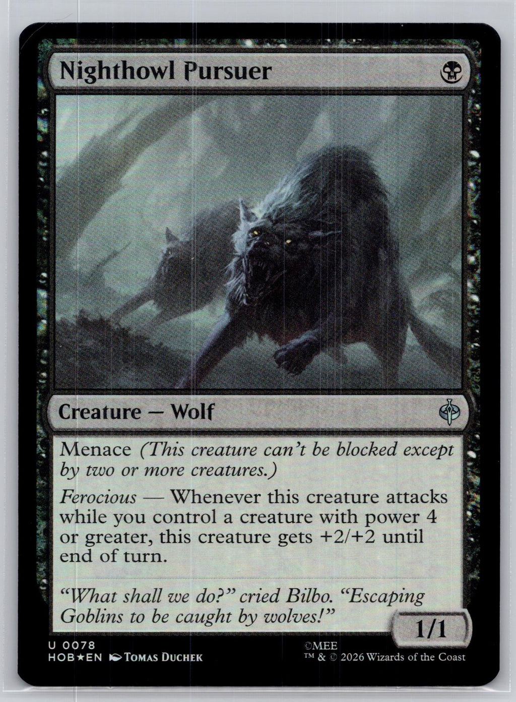 Nighthowl Pursuer The Hobbit Magic: The Gathering Foil Near Mint