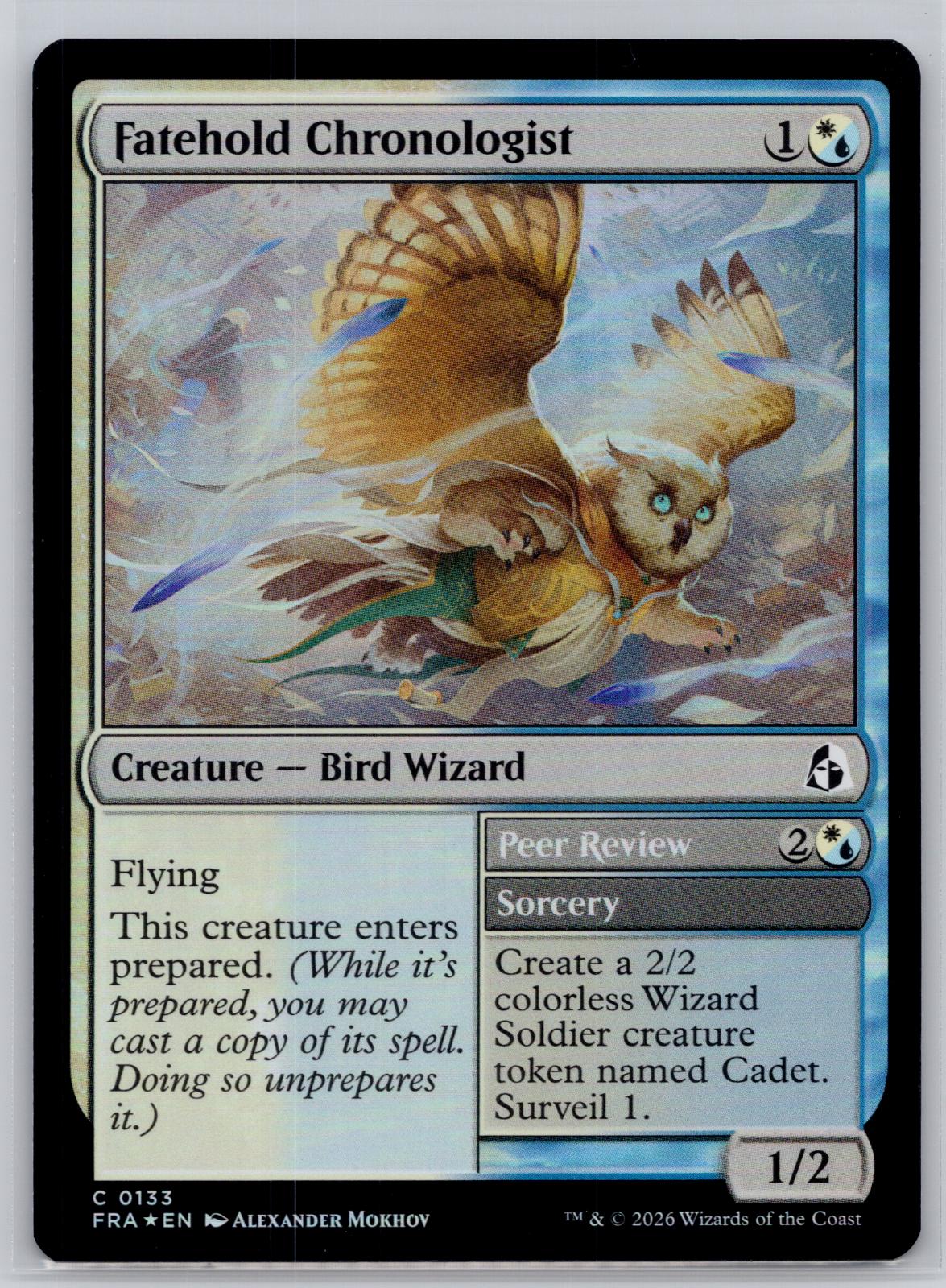 Fatehold Chronologist Reality Fracture Magic: The Gathering Foil Near Mint