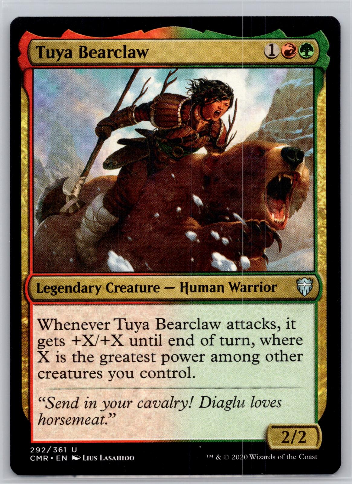 Tuya Bearclaw Commander Legends Magic: The Gathering Near Mint