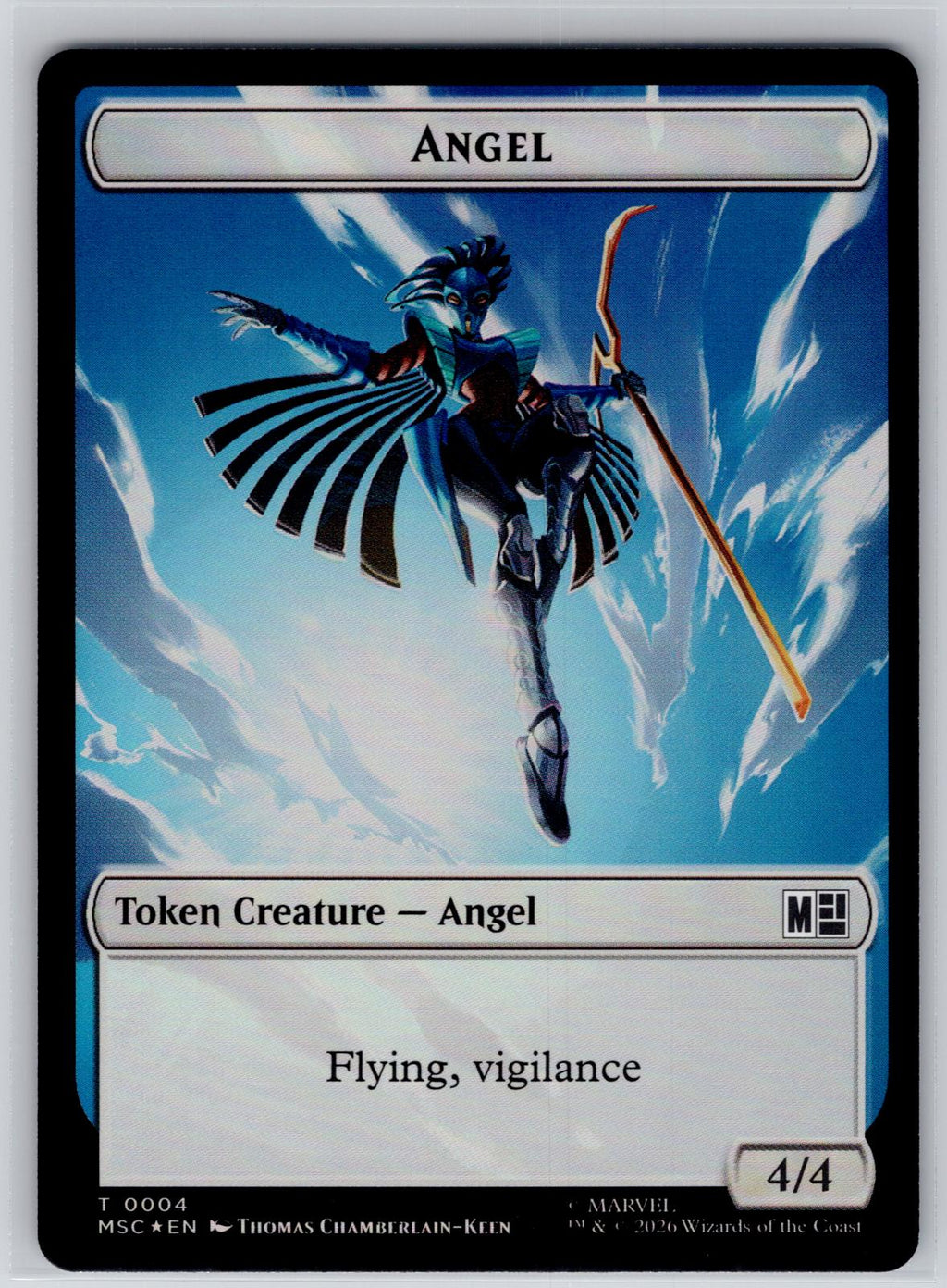 Angel // Elephant Double-Sided Token Commander: Marvel Super Heroes M:TG Foil NM