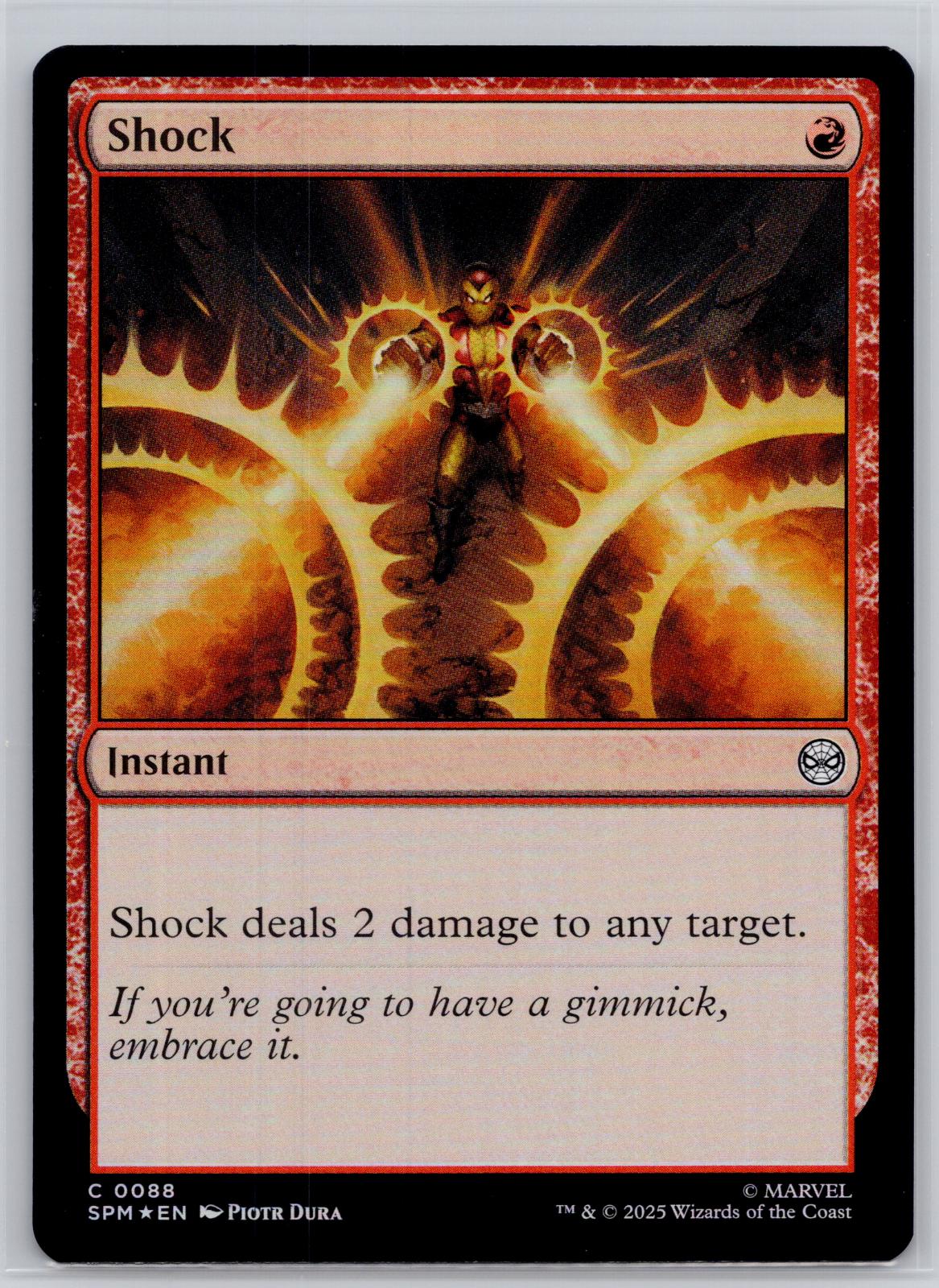 Shock Marvel's Spider-Man Magic: The Gathering Foil Near Mint