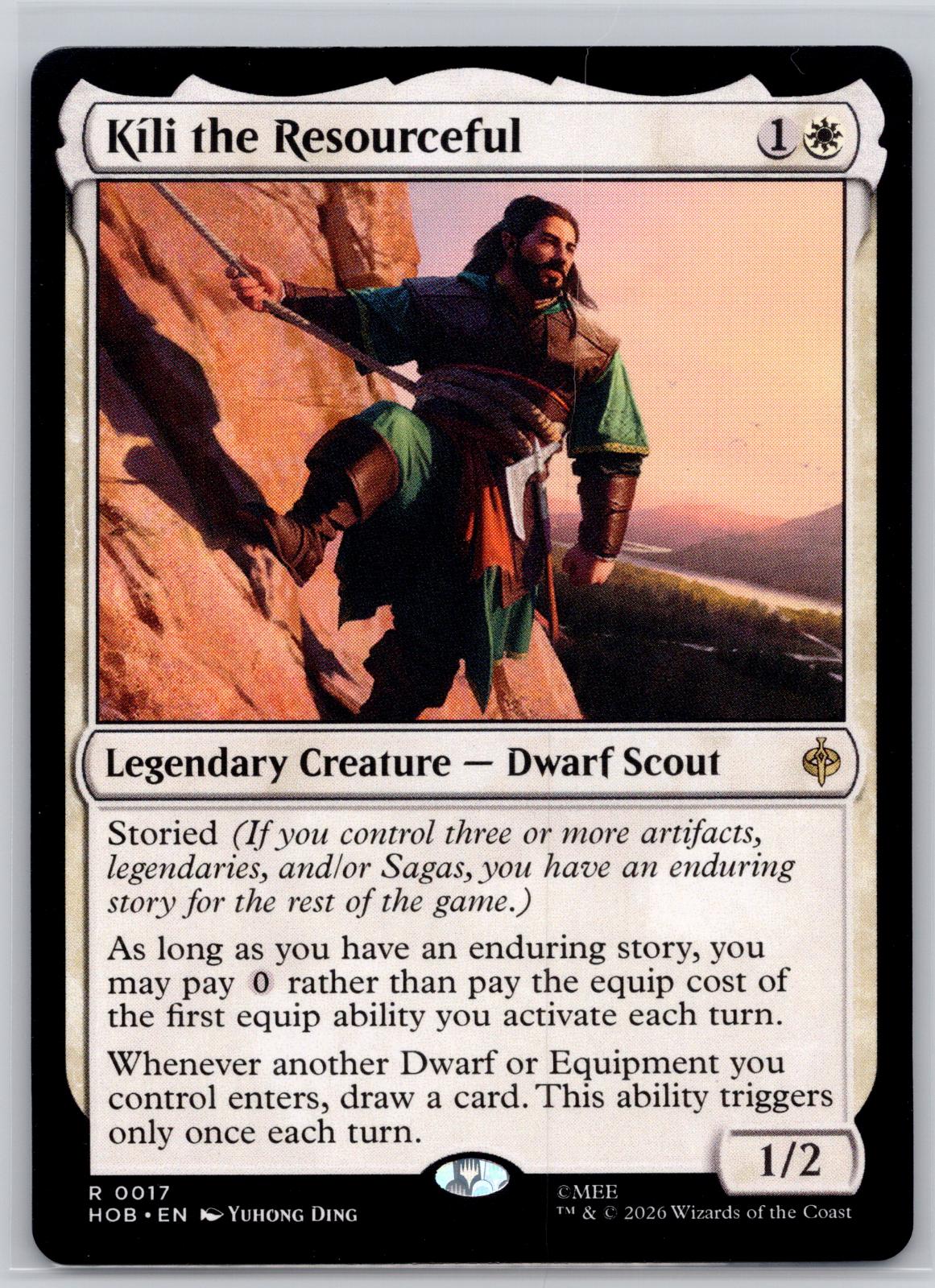 Kili the Resourceful The Hobbit Magic: The Gathering Near Mint