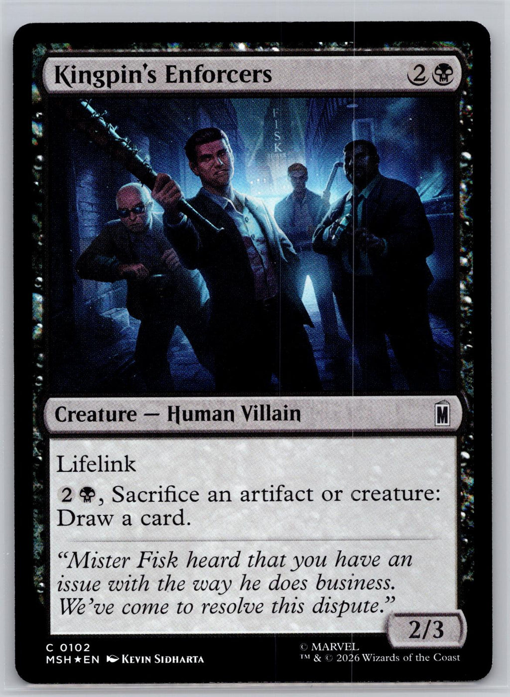 Kingpin's Enforcers Marvel Super Heroes Magic: The Gathering Foil Near Mint