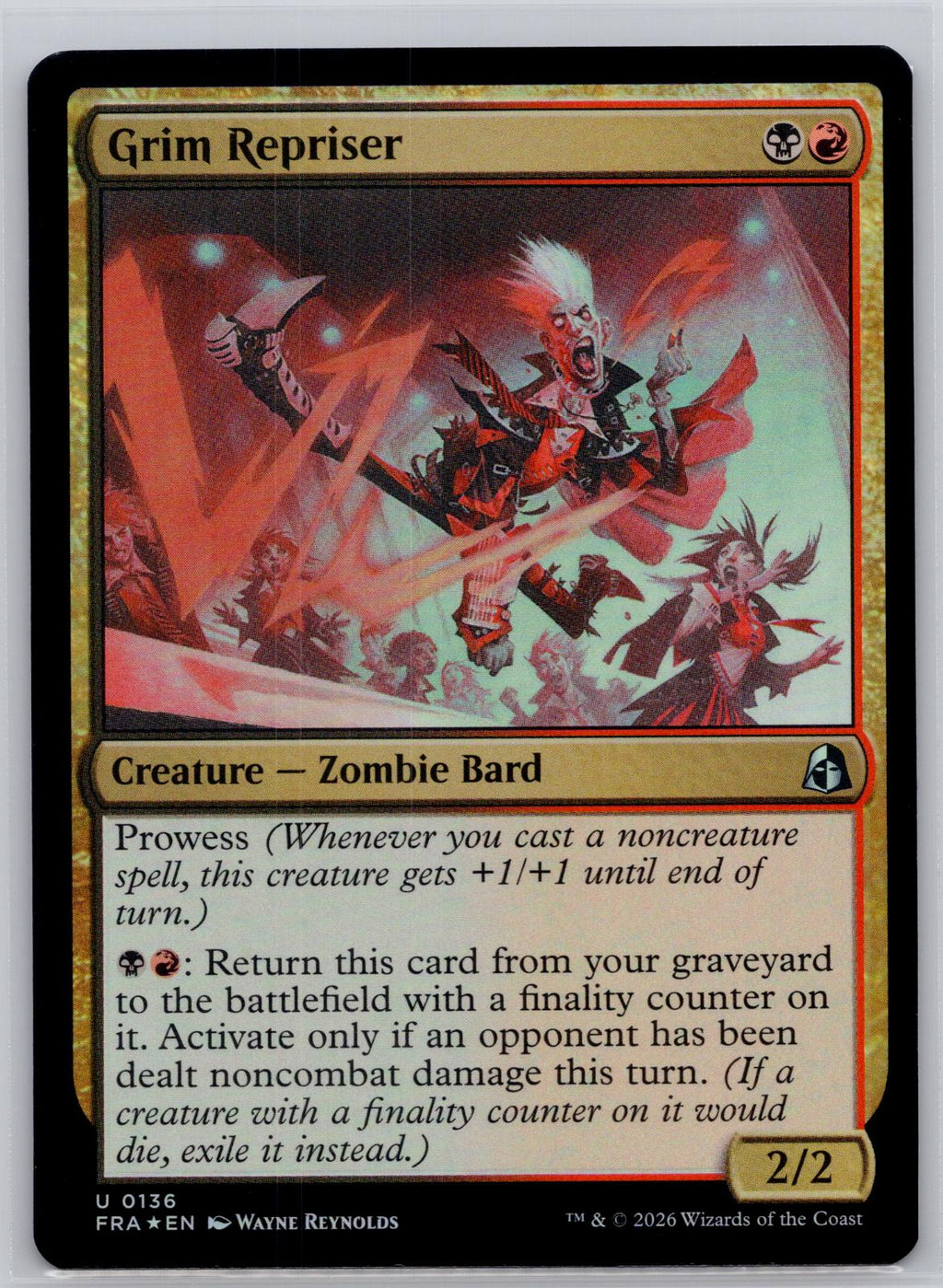 Grim Repriser Reality Fracture Magic: The Gathering Foil Near Mint