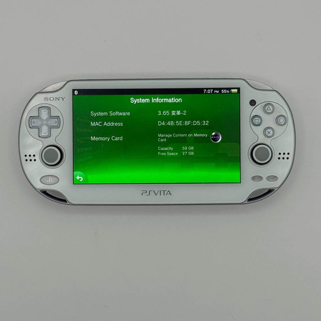 PS Vita PCH-1001 White - Henkaku CFW - Homebrew & Emulation Ready