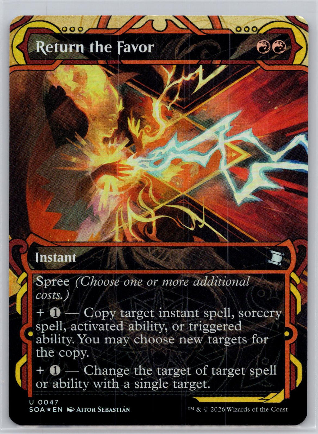 Return the Favor Secrets of Strixhaven: Mystical Archive M:TG Foil NM
