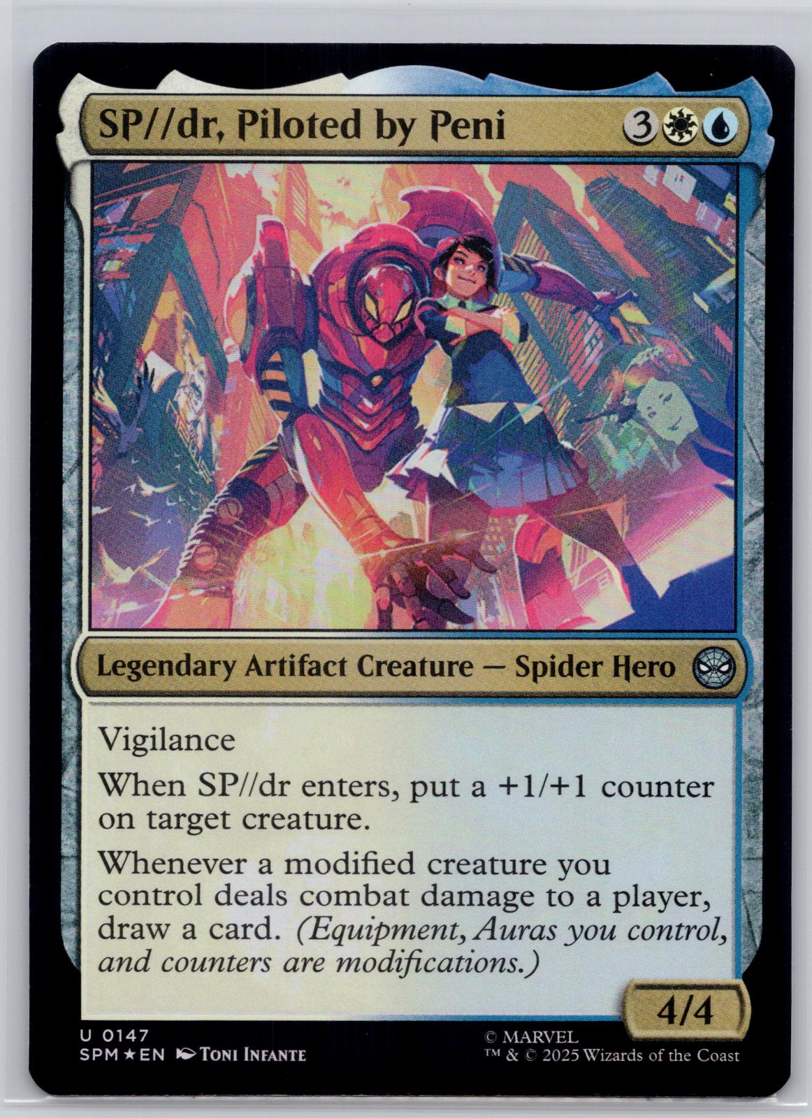 SP//dr, Piloted by Peni Marvel's Spider-Man Magic: The Gathering Foil Near Mint