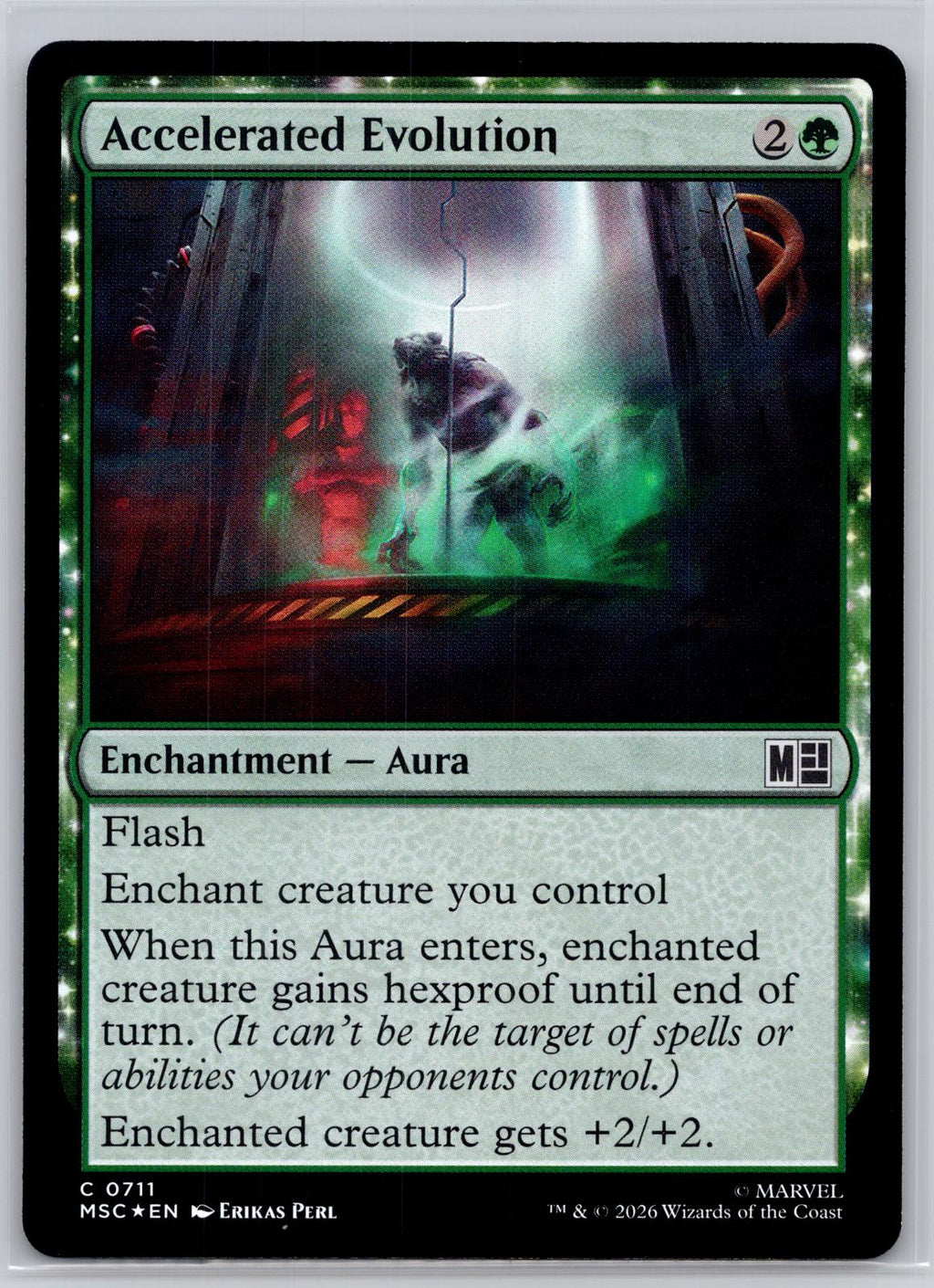 Accelerated Evolution Commander: Marvel Super Heroes M:TG Foil NM