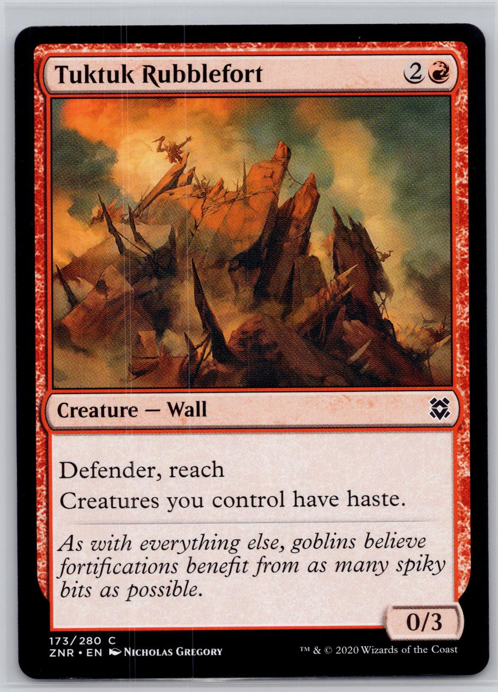 Tuktuk Rubblefort Zendikar Rising Magic: The Gathering Near Mint