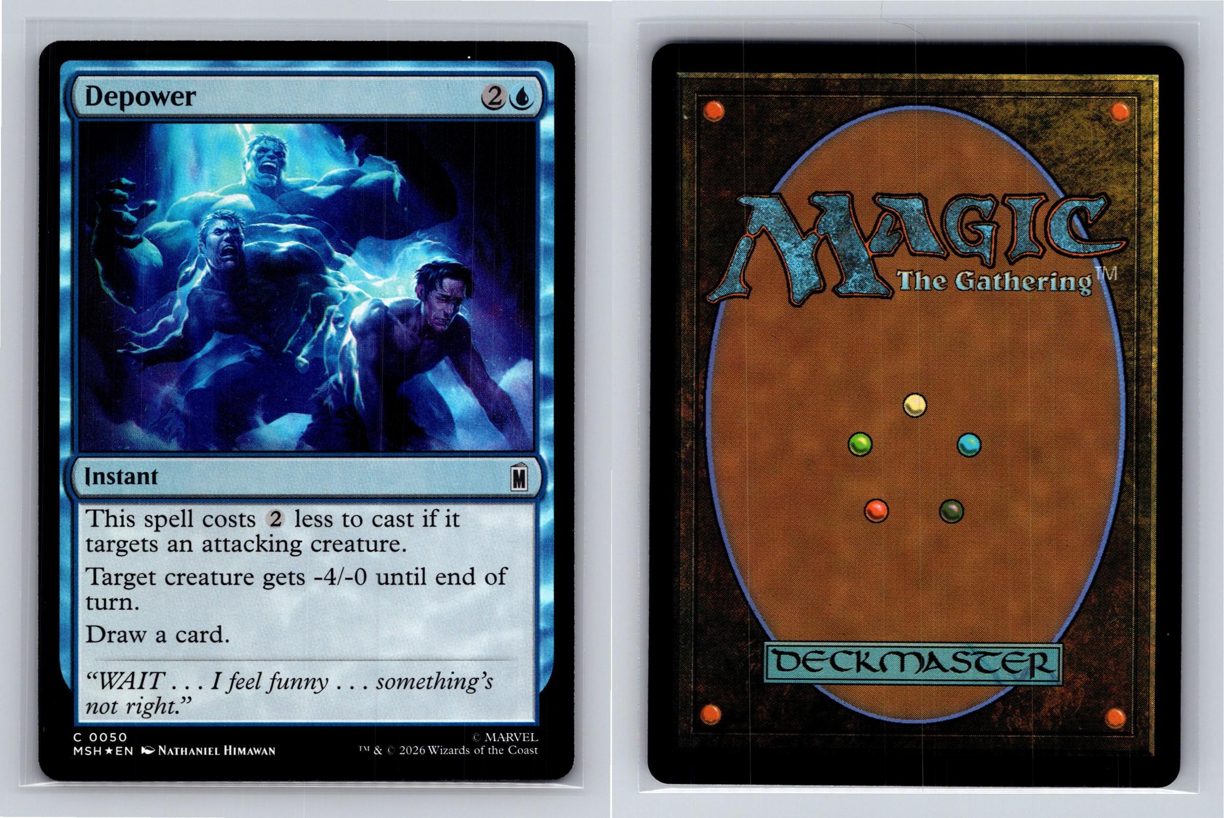 Depower Marvel Super Heroes Magic: The Gathering Foil Near Mint