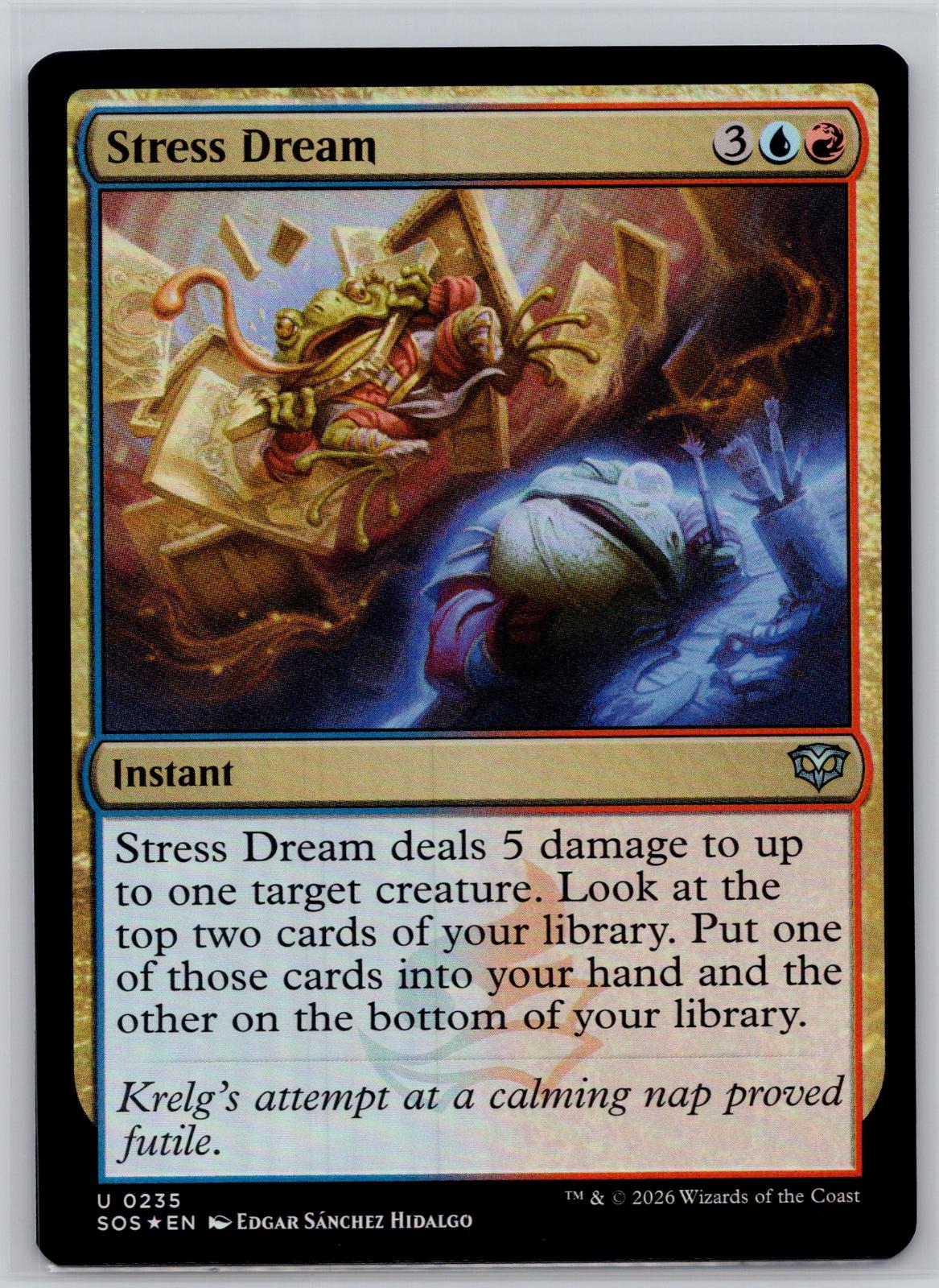 Stress Dream Secrets of Strixhaven Magic: The Gathering Foil Near Mint