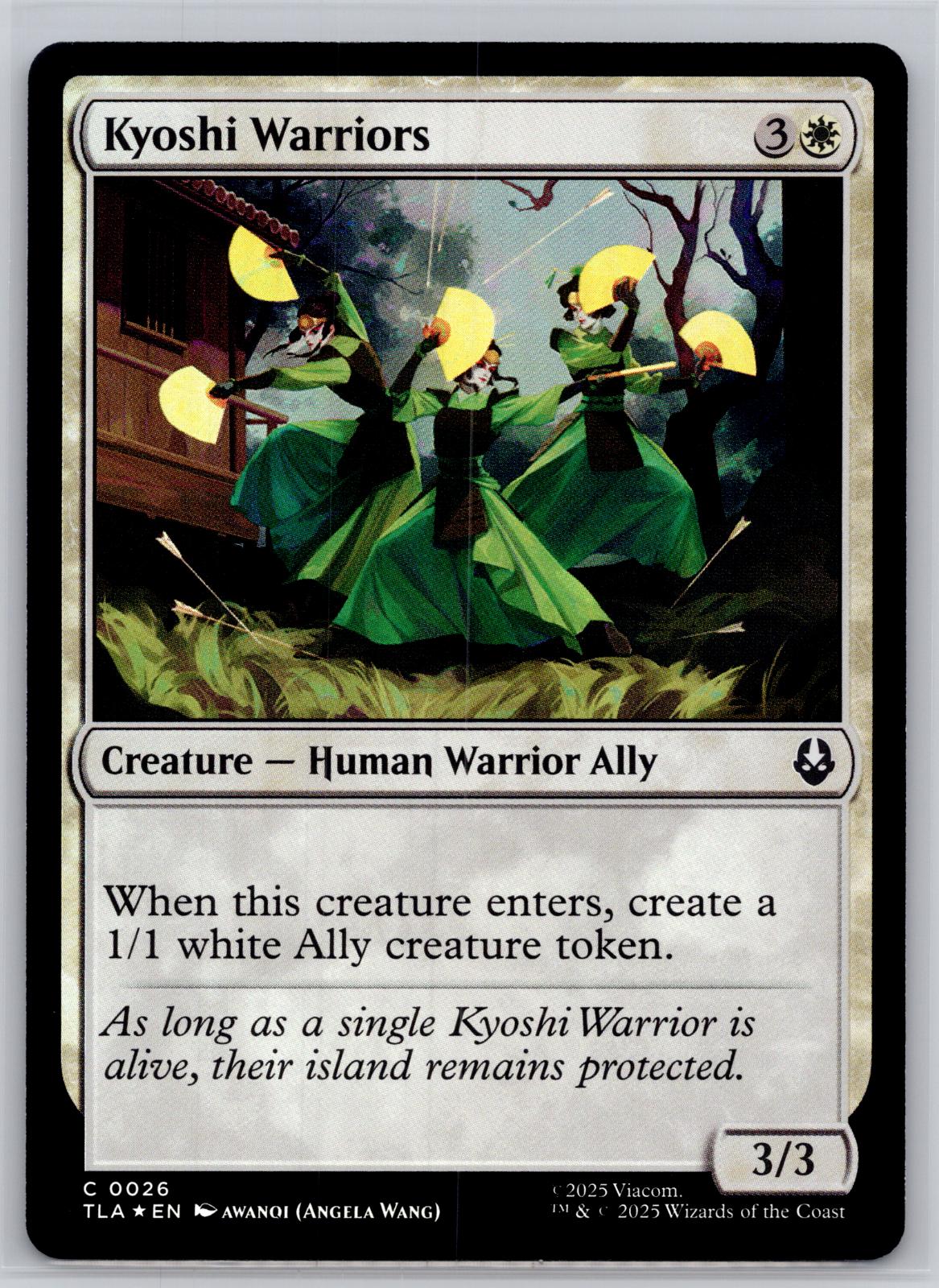 Kyoshi Warriors Avatar: The Last Airbender Magic: The Gathering Foil Near Mint