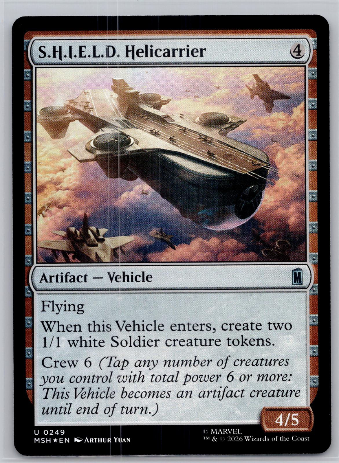 S.H.I.E.L.D. Helicarrier Marvel Super Heroes Magic: The Gathering Foil Near Mint