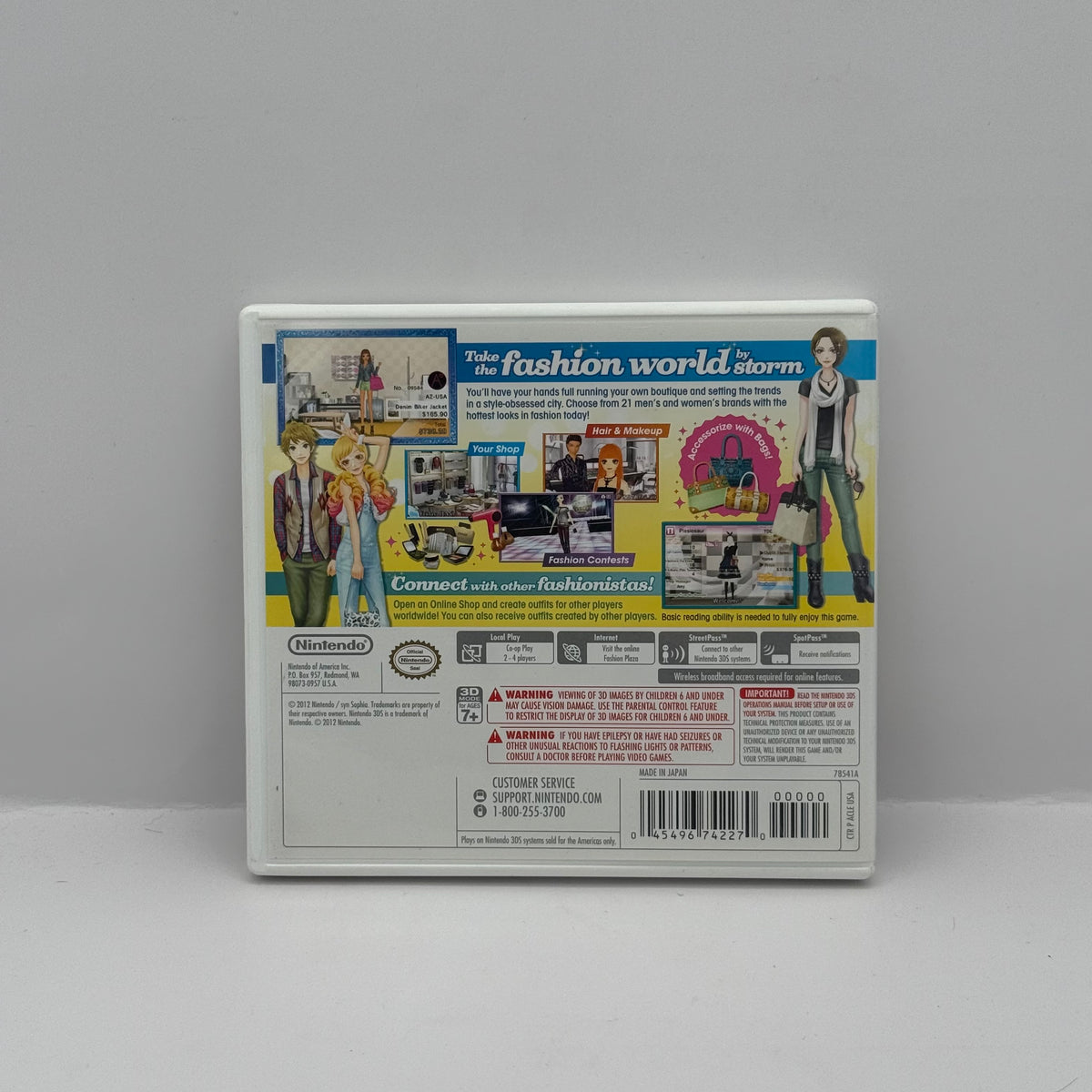 Style Savvy: Trendsetters - Nintendo 3DS - Case & Manual Only (No Game)
