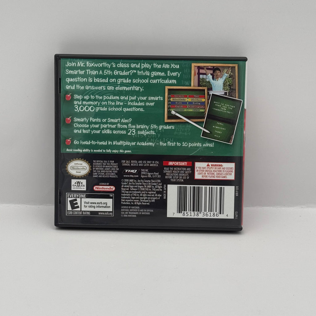 Are You Smarter Than a 5th Grader? Make the Grade - Nintendo DS - CIB