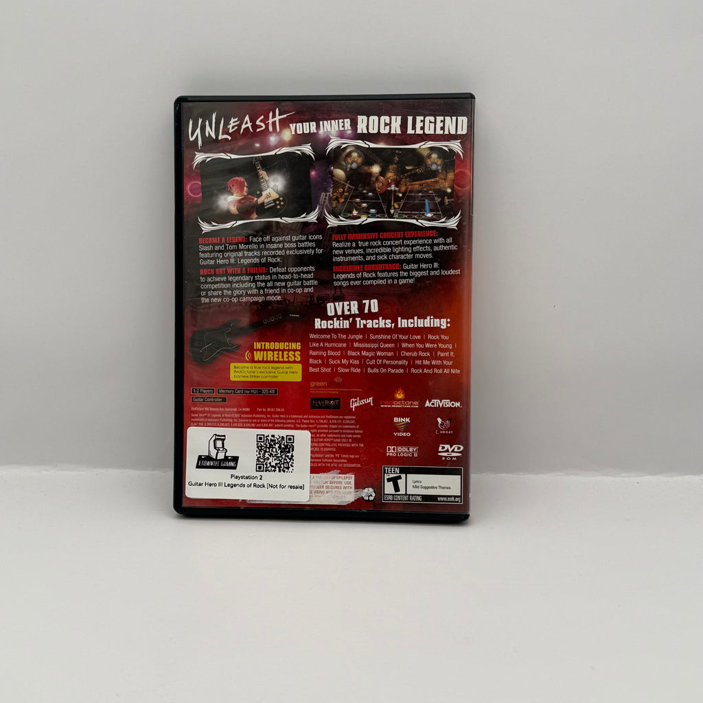Guitar Hero III: Legends of Rock (Game Only) - PS2 - CIB
