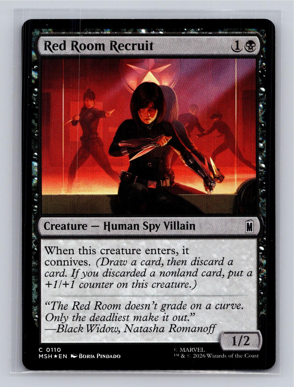 Red Room Recruit Marvel Super Heroes Magic: The Gathering Foil Near Mint