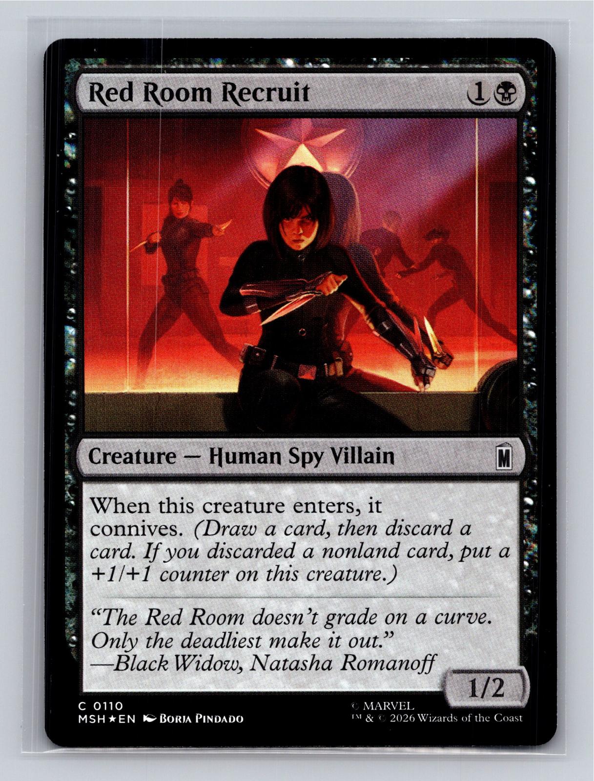 Red Room Recruit Marvel Super Heroes Magic: The Gathering Foil Near Mint