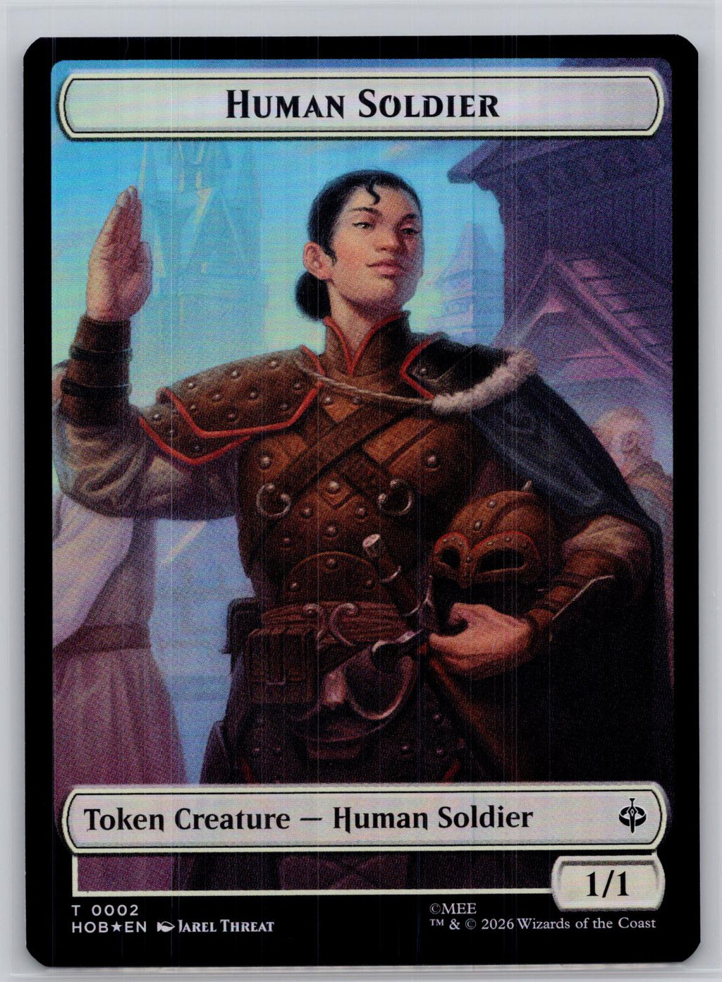 Human Soldier//Goblin Army Double-Sided Token Hobbit Magic The Gathering Foil NM