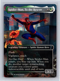 Spider-Man, To the Rescue (Borderless) Marvel Super Heroes MtG Foil NM