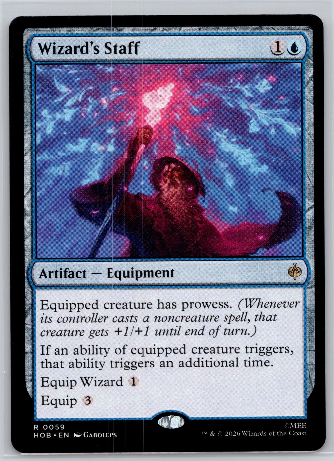 Wizard's Staff The Hobbit Magic: The Gathering Near Mint