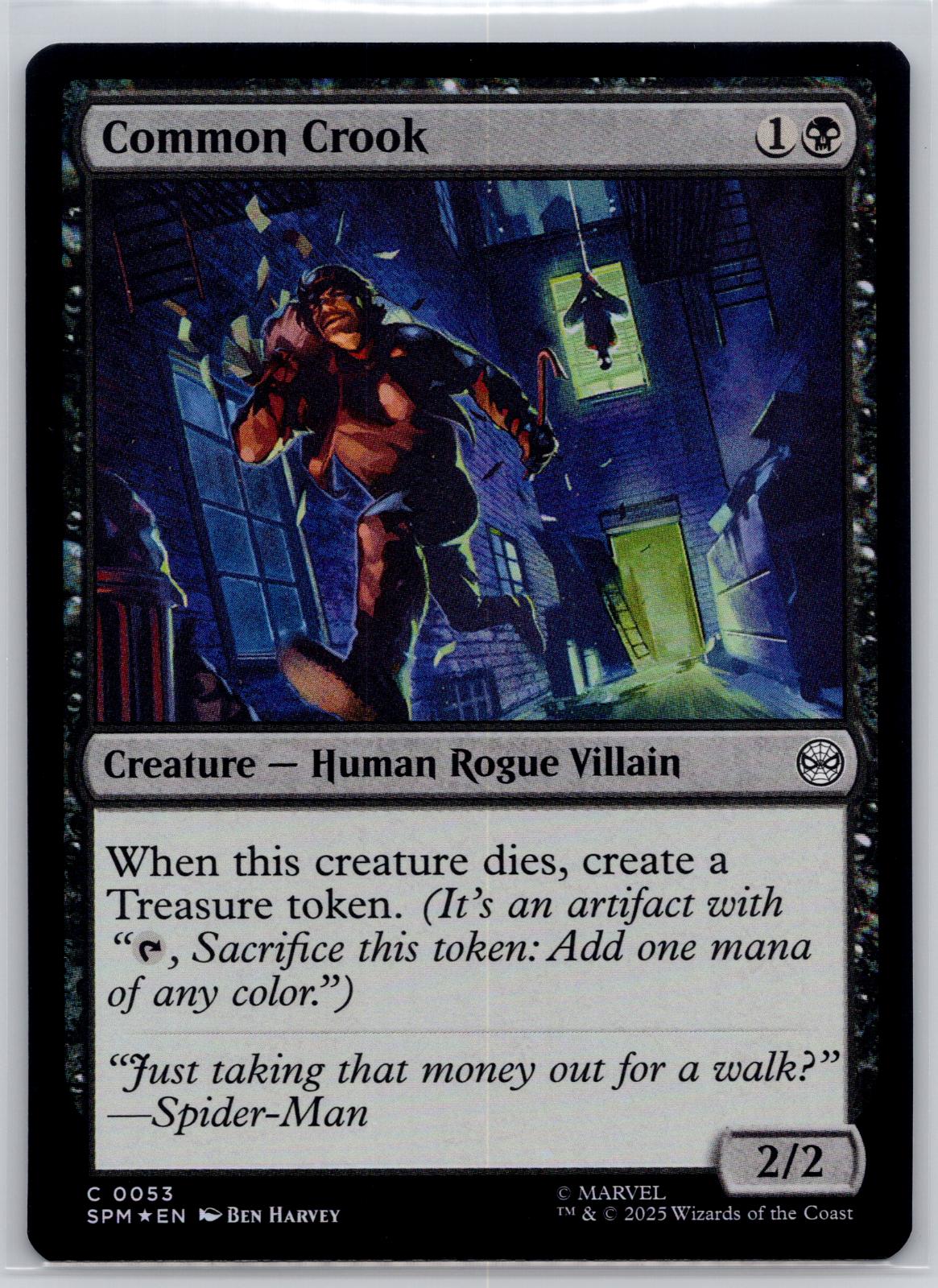 Common Crook Marvel's Spider-Man Magic: The Gathering Foil Near Mint