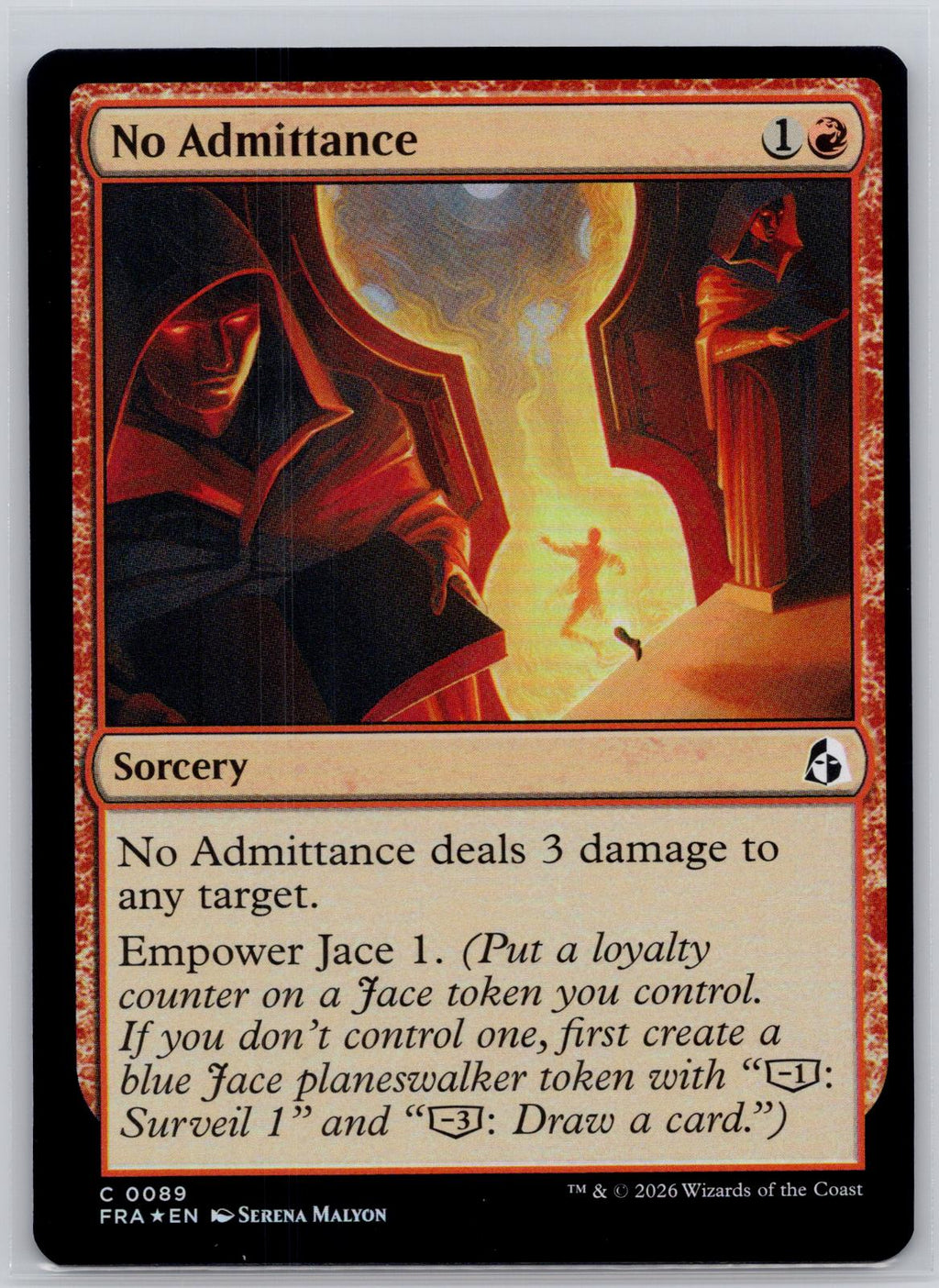 No Admittance Reality Fracture Magic: The Gathering Foil Near Mint