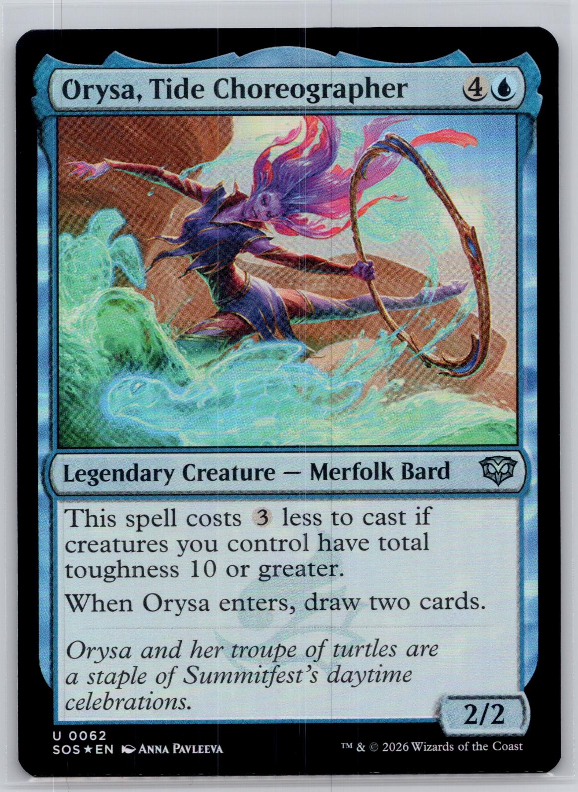 Orysa, Tide Choreographer Secrets of Strixhaven Magic: The Gathering Foil NM