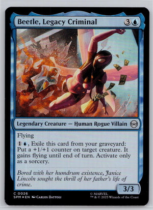 Beetle, Legacy Criminal Marvel's Spider-Man Magic: The Gathering Foil Near Mint