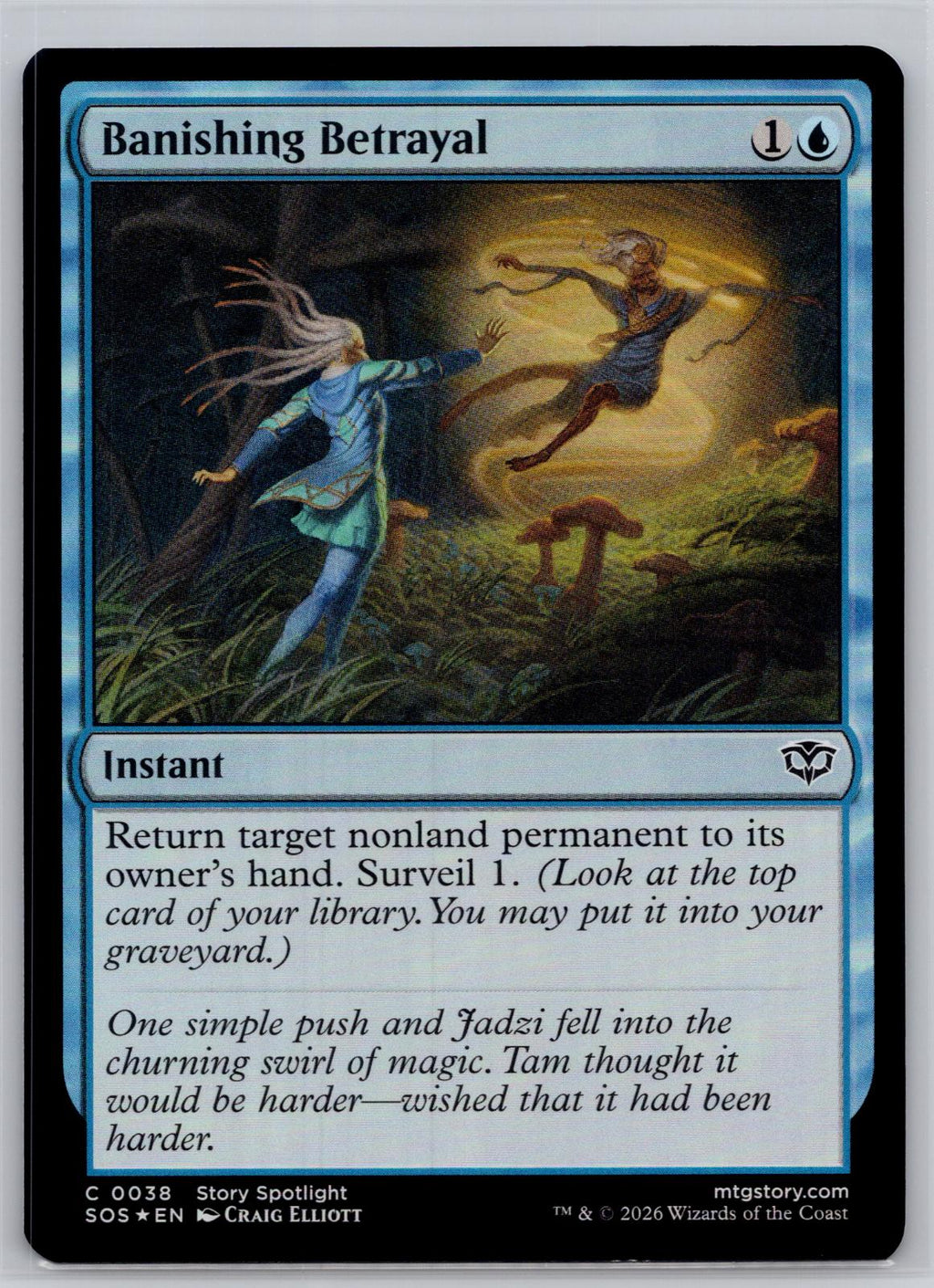 Banishing Betrayal Secrets of Strixhaven Magic: The Gathering Foil Near Mint