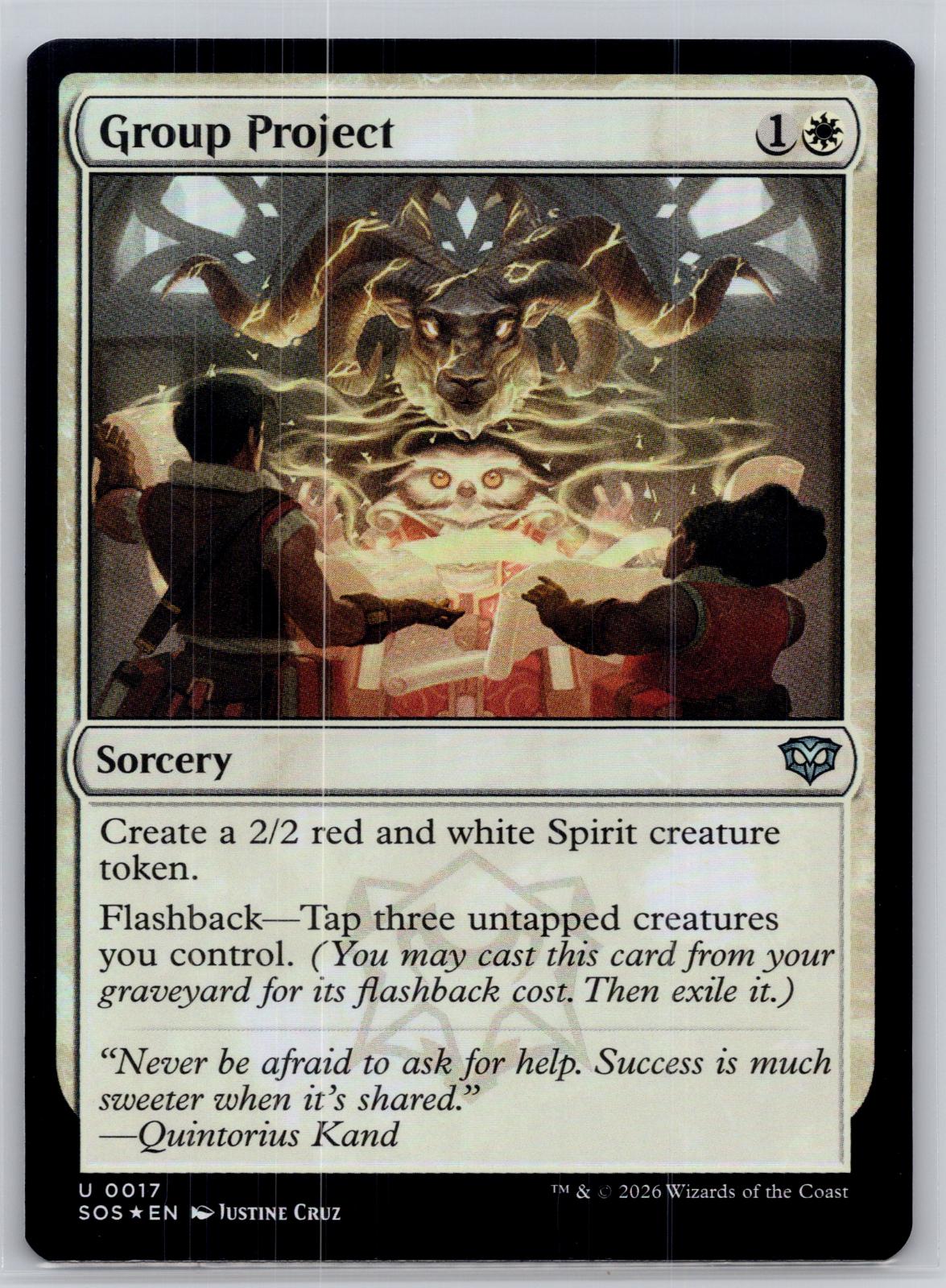 Group Project Secrets of Strixhaven Magic: The Gathering Foil Near Mint