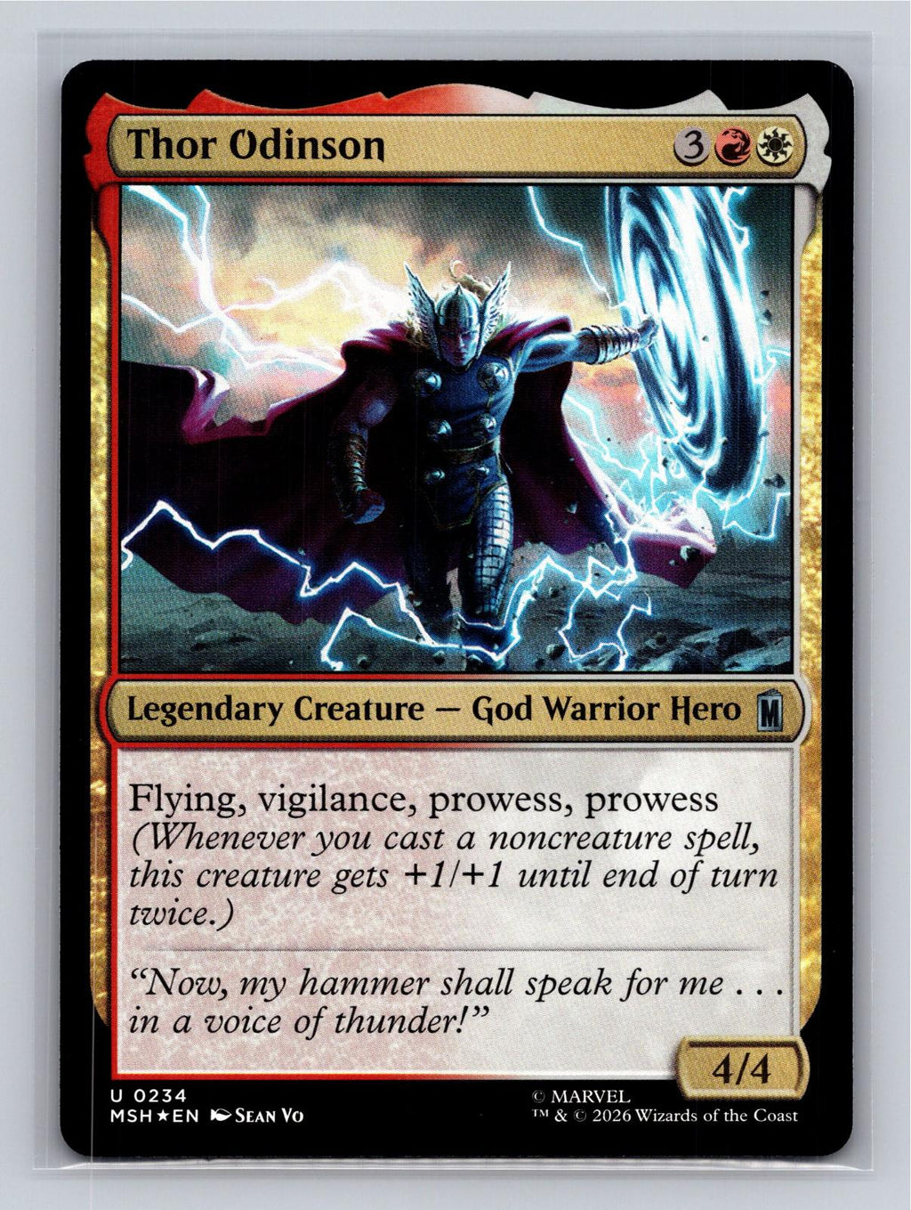 Thor Odinson Marvel Super Heroes Magic: The Gathering Foil Near Mint
