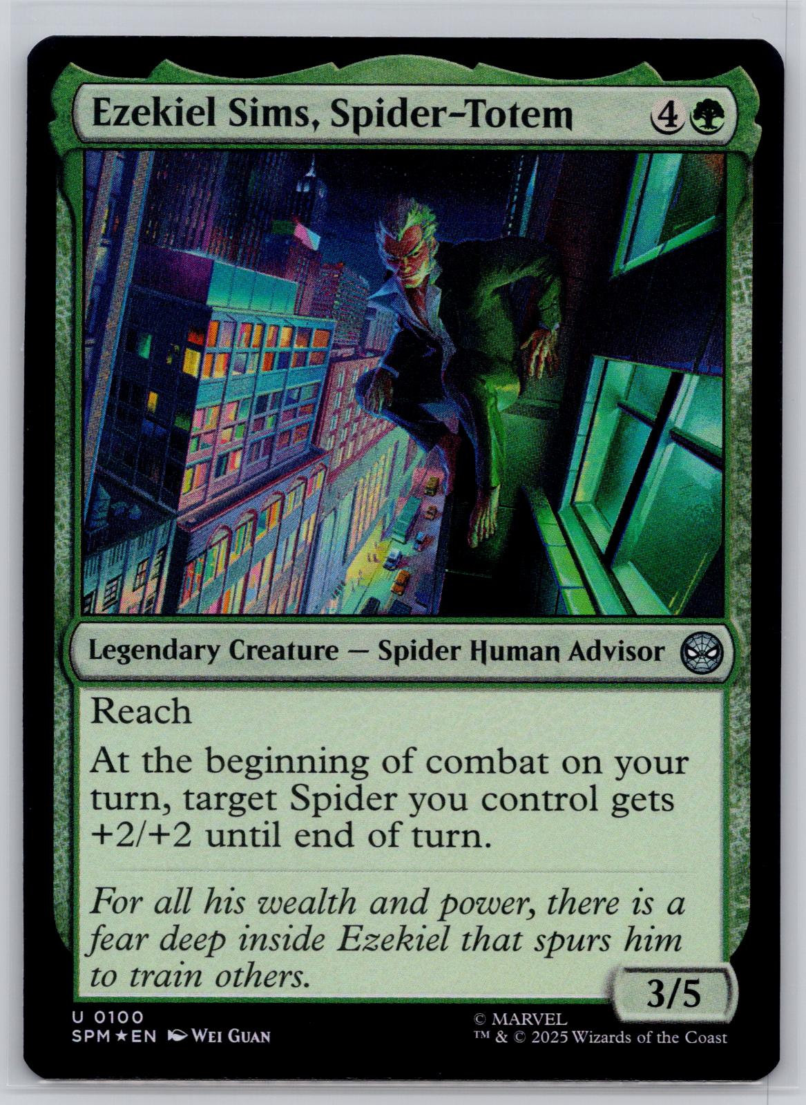 Ezekiel Sims, Spider-Totem Marvel's Spider-Man Magic: The Gathering Foil NM