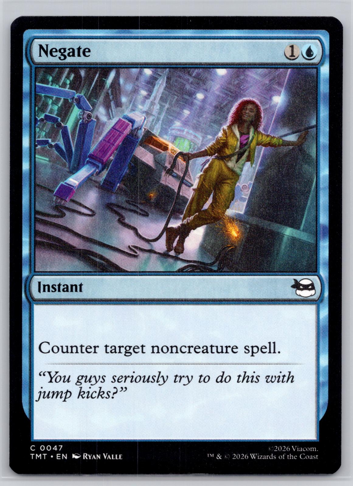 Negate Teenage Mutant Ninja Turtles Magic: The Gathering Near Mint