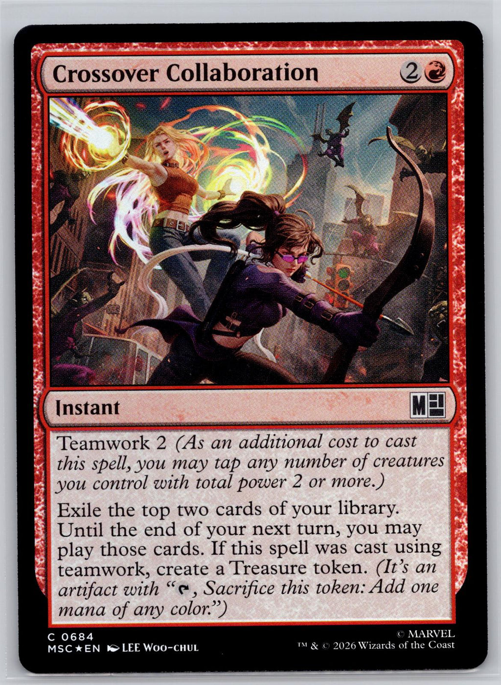 Crossover Collaboration Commander: Marvel Super Heroes M:TG Foil NM