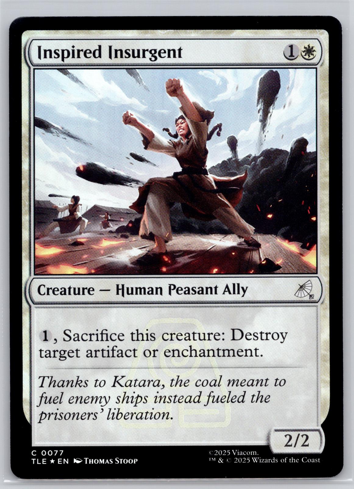 Inspired Insurgent Avatar: The Last Airbender: Eternal-Legal M:TG Foil NM